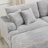 89" Modern 3 Seat Sofa Upholstered Corduroy Couch With Throw Pillows And Ottoman Suitable For Living Room, Bedroom, Office-1778828648