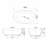 67 Inch Freestanding Solid Surface Soaking Bathtub for Bathroom