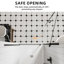 Porte de douche pivotante sans cadre de l 32 à 36 po x H 72 po avec verre trempé de 1/4 po et 5/16 po et extérieur ouvert, finition noir mat-122796413