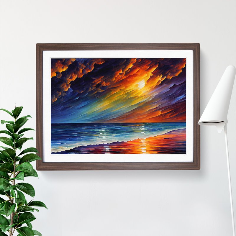 Dazzling Ocean Beach Vol.3 - Framed Print, Walnut Framed, 25cm H x 34cm W x 2cm D