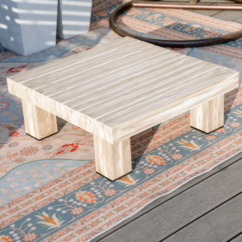 Shenia Outdoor Patio Rectangular Coffee Table
