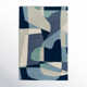 Gaye Handmade Wool Teal/Navy/Beige Rug