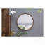 31.5" Round Pine Wood Mirror