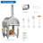 KOSTCH 32.5 inch Wood Fired and Propane Gas Pizza Oven, Large Pizza Oven for Outside, Yard and Party, Stainless Steel-119665020