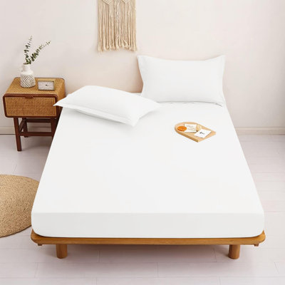Aspire Homeware Ultra Soft 40cm Deep Fitted Sheet for Extra Deep Mattress and Cozy Sleep