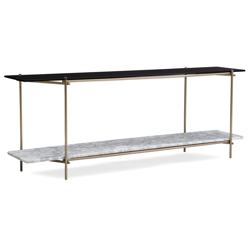 Modern Edge 72'' Glass Top Console Table
