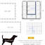 Parc pour chien, 24 panneaux, porte verrouillable, utilisation intérieure / extérieure, acier gris, piquets de sol et clôture de porte sécurisée, petits chiens moyens personnalisables, portes à trois étages