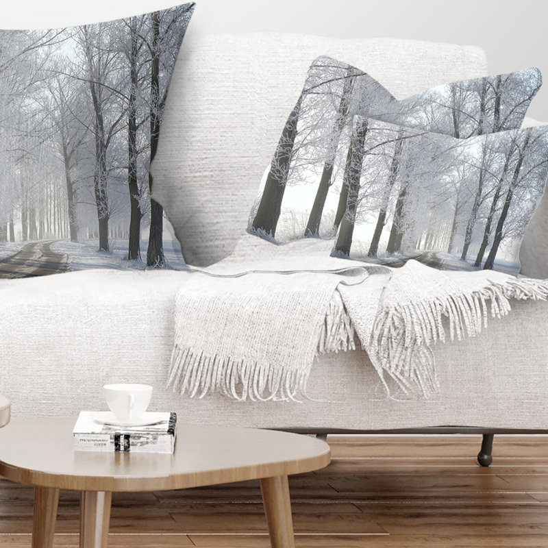 Coussin lombaire de la forêt d’hiver