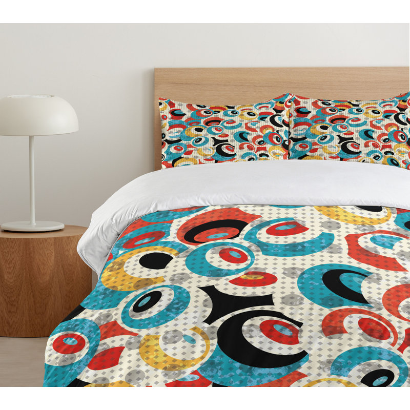 Modern & Contemporary Polyester Duvet Cover, Queen Duvet Cover + 2 Standard Shams