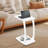 C-Shaped Side Table With Wheels 18.11(W)*13.78(D)*24.8(H)INCH-156165045