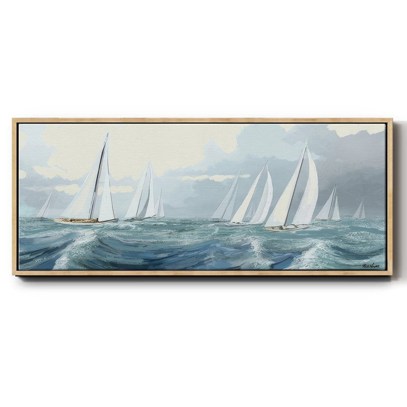 Voile sur toile encadrée, H 20 po x l 50 po
