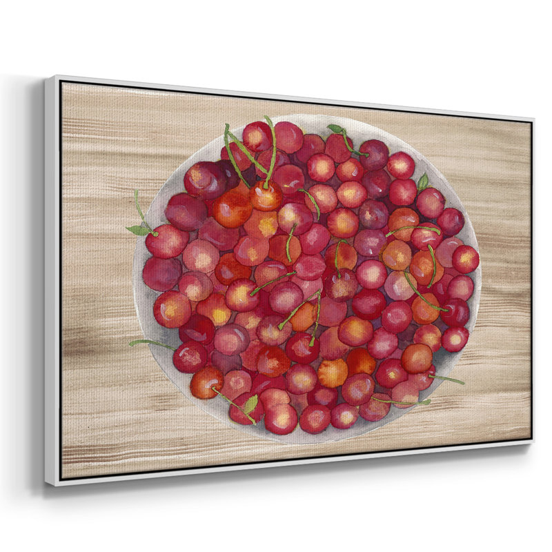 «Bowls Of Fruit IV», reproduction d'art sur toile, H 25 po x l 37 po x P 2 po, Blanc