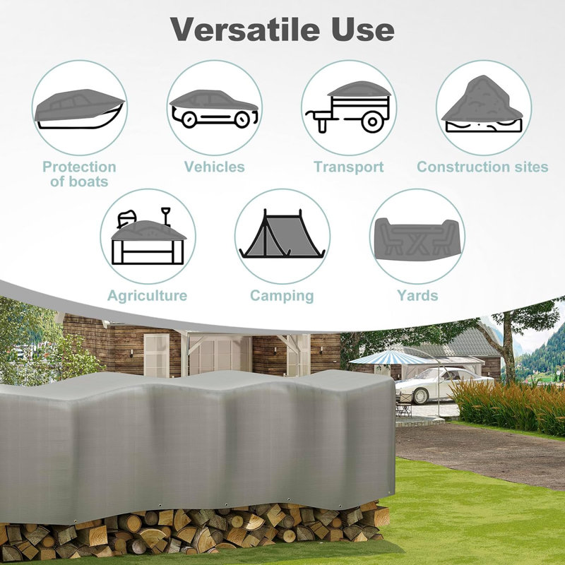 Automobile Cover By WOLTU, Grey/Brown/Blue, 150cm H x 200cm W