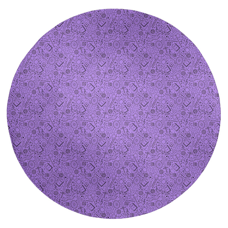 Tapis de zone mauve classic, Rond 5 pi