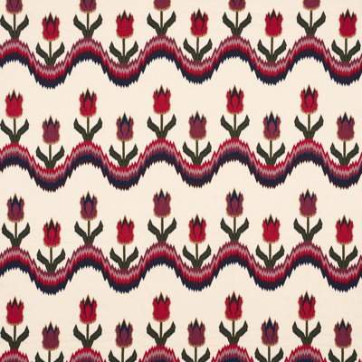 Tulip Flamestitch Embroidery Fabric