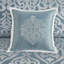 Ensemble d'édredon 8 pièces jacquard turquoise / argent très grand-119922217-119922218