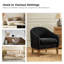 Joseph Modern Boucle Armchair Chair with Barrel Back-1284591795