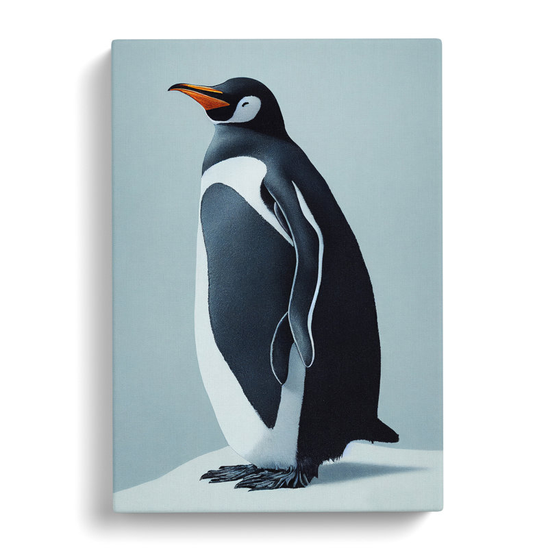 Penguin View - Wall Art, 76cm H x 50cm W x 2cm D, Wrapped Canvas