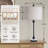 28.5" Modern Transitional Marble Table Lamp with USB & Type-C Ports Tall Dining Lamp for Bedroom Living Room-1742909653