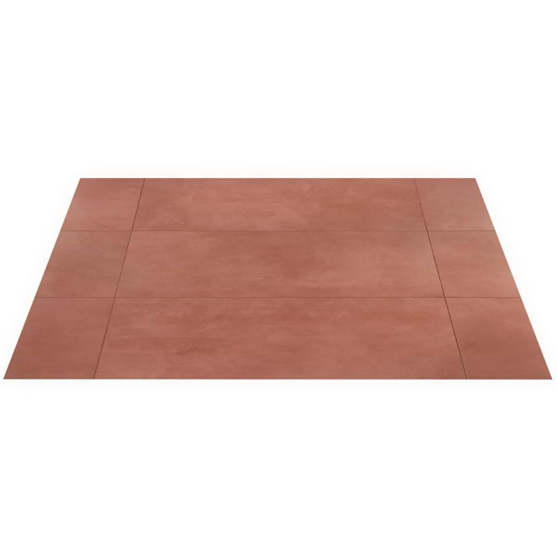 Clay Awake Gray 16X32 Matte Porcelain Tile, Grace Red
