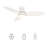 Smart Flush Mount Ceiling Fan with Remote Control and Light Kit Included-128764398-70836765