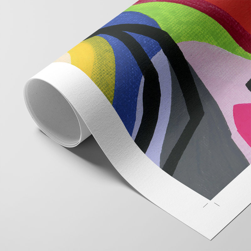 Bold Shape Shift I - Impression sur toile seulement - NON-CADRE, H 18 po x l 12 po