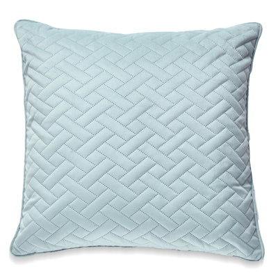 LOS AGENLES Chevron Microsuede Reversible Throw Pillow