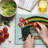 Ambesonne Monkey Cutting Board Large Size Hippie Animal Multicolor