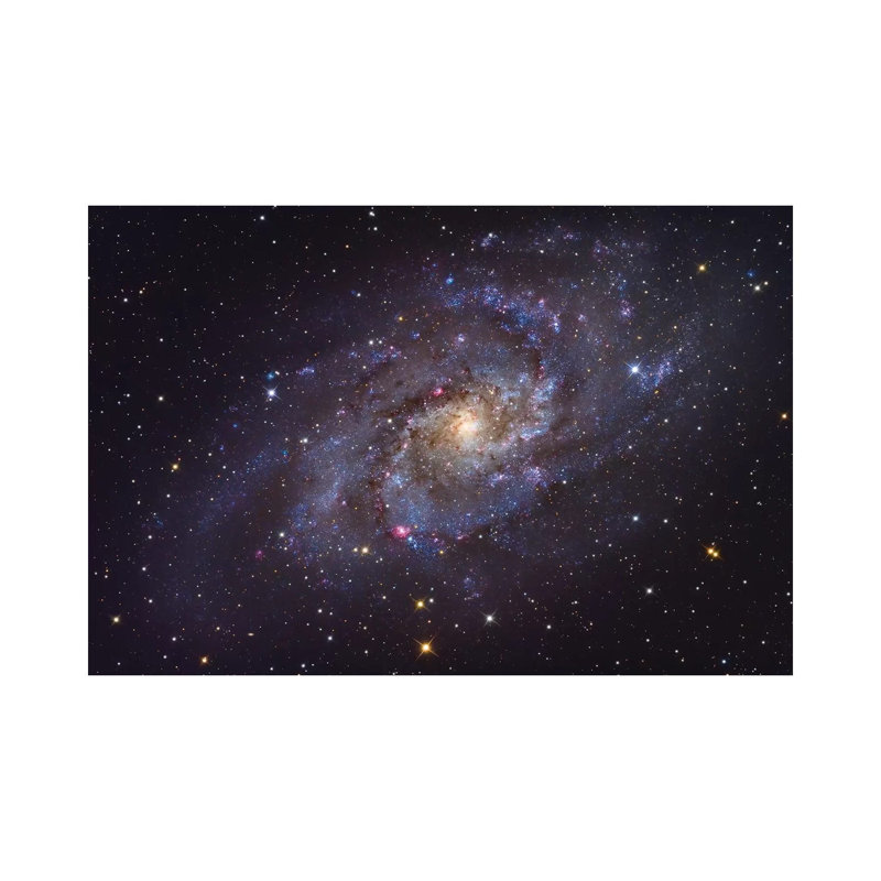 The Triangulum Galaxy (NGC 598) 1 Piece Wrapped Canvas Wall Art, 20.32 cm H x 30.48 cm W