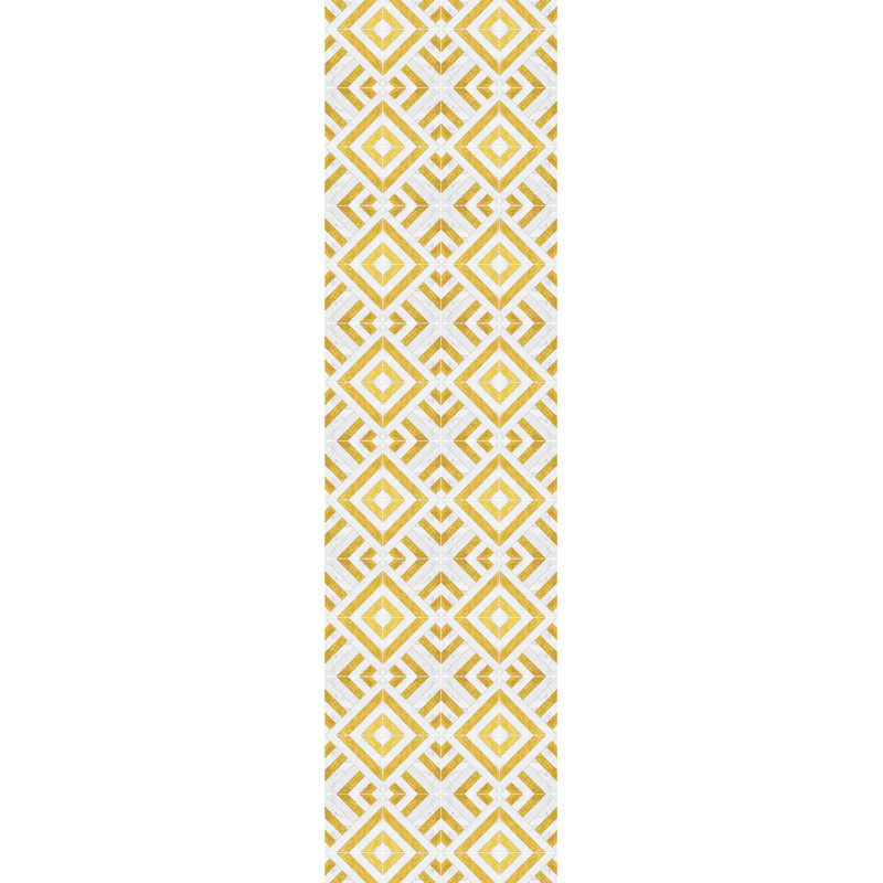 Caren Non-Slip Geometric Doormat, Runner 66 x 250cm