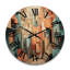 Horloge murale en bois massif Waqar-660879827