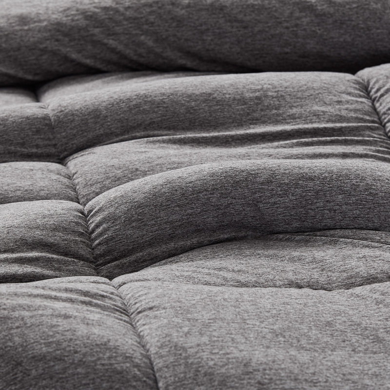 Summertime Coma Inducer Spandex-Infused Oversized Comforter, Dark Gray, Twin Comforter