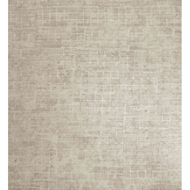 Cerra Collection Ciel Geometric Tile Design Wallpaper Roll, Beige