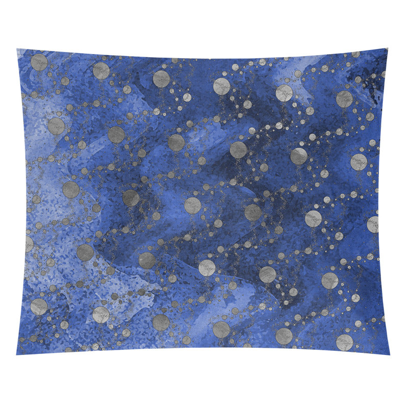 Tapisserie murale en polyester, H 27,5 po x l 37,5 po, Bleu