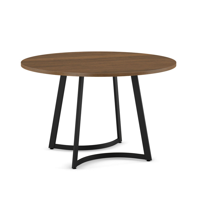 Table de salle à manger ronde Tahina, Noir
