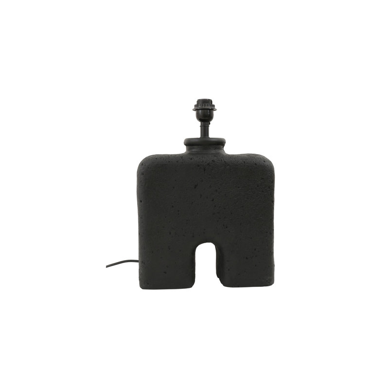 Leander Particle Board Table Lamp, Black