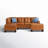 Alger Faux Leather L-Shaped Sectional Left Hand Facing-574646966