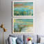 Grassy Beach - Ensemble de 2 peintures sur toile encadrées-302925810-302925815