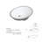 Wenty 14.375'' White Ceramic Circular Bathroom Sink