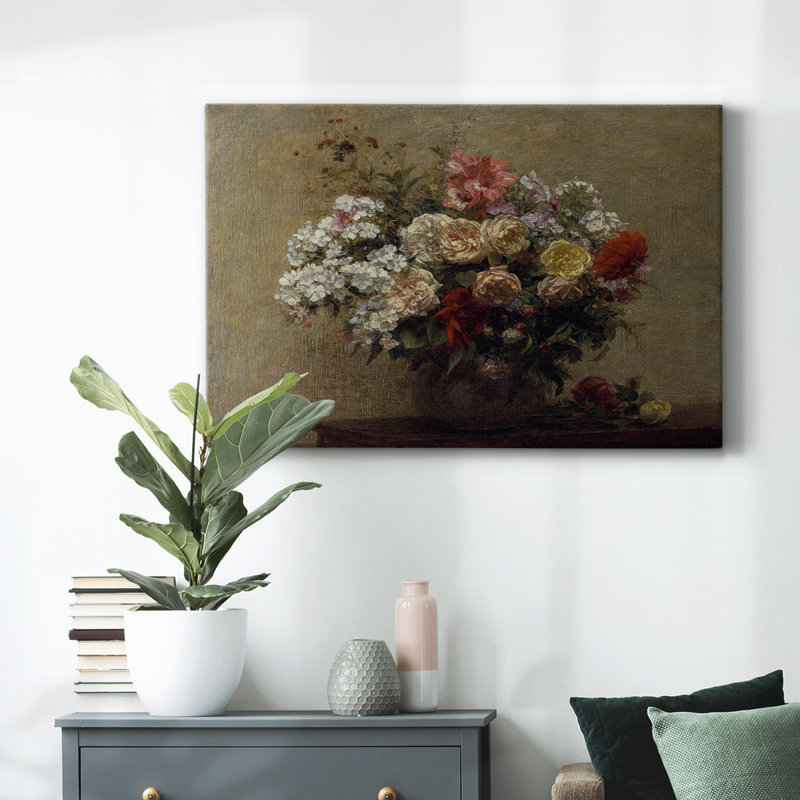 Botanique rétro - CXV III, H 13 po x l 19 po x P 1,5 po, Toile tendue