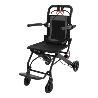 Transport Wheelchairs Folding Mobility Wheelchair with Carrying Bag Lightweight Wheelchair for Adults and Seniors Daily Outdoor Use