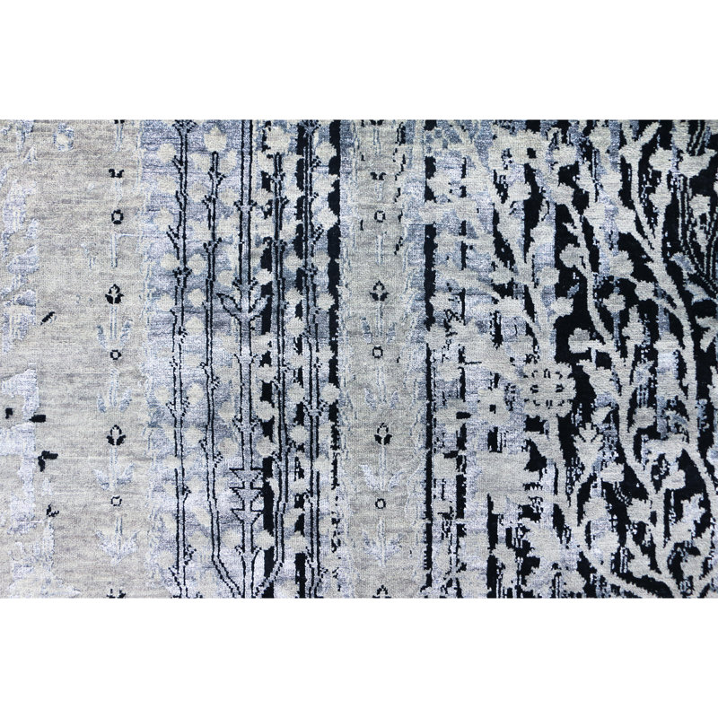 Hand Knotted Indoor Rug, Rectangle 9' x 12'