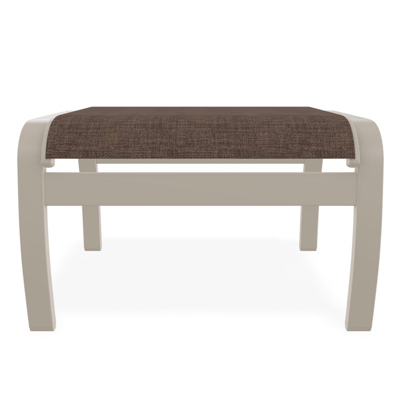 Repose-pieds d'extérieur avec coussin Askar, Moka Sunbrella®, Désert texturé