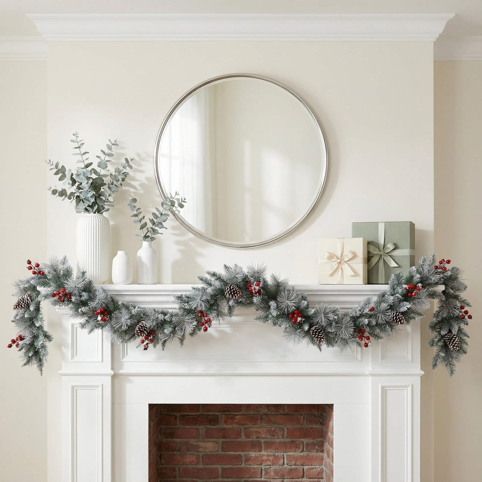 144'' in. Faux Pine Garland