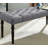 Leviton Fabric Tufted Turned Leg  Dining Bench-1158240793