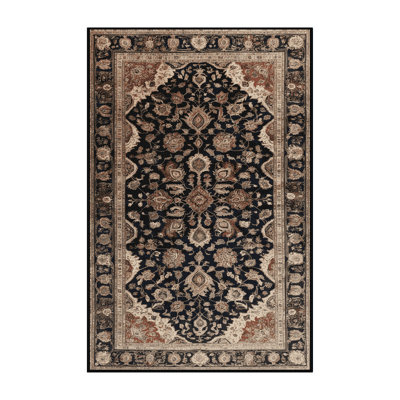 Machine Washable Persian Brown Area Rug
