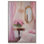 Miroir de roses sur toile, art de salle de bain glam par Art Remedy