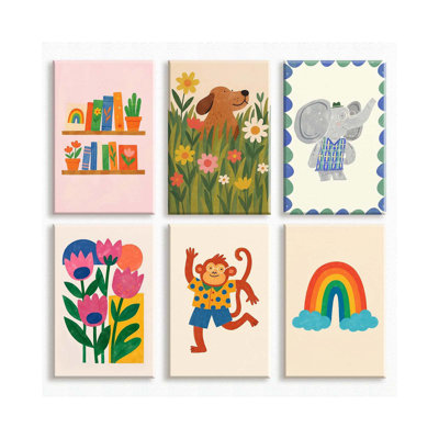 6 Piece Wrapped Canvas Print