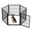 Panneaux de enclos pour chien multi-tailles en métal avec 1 porte-122273256-122273260