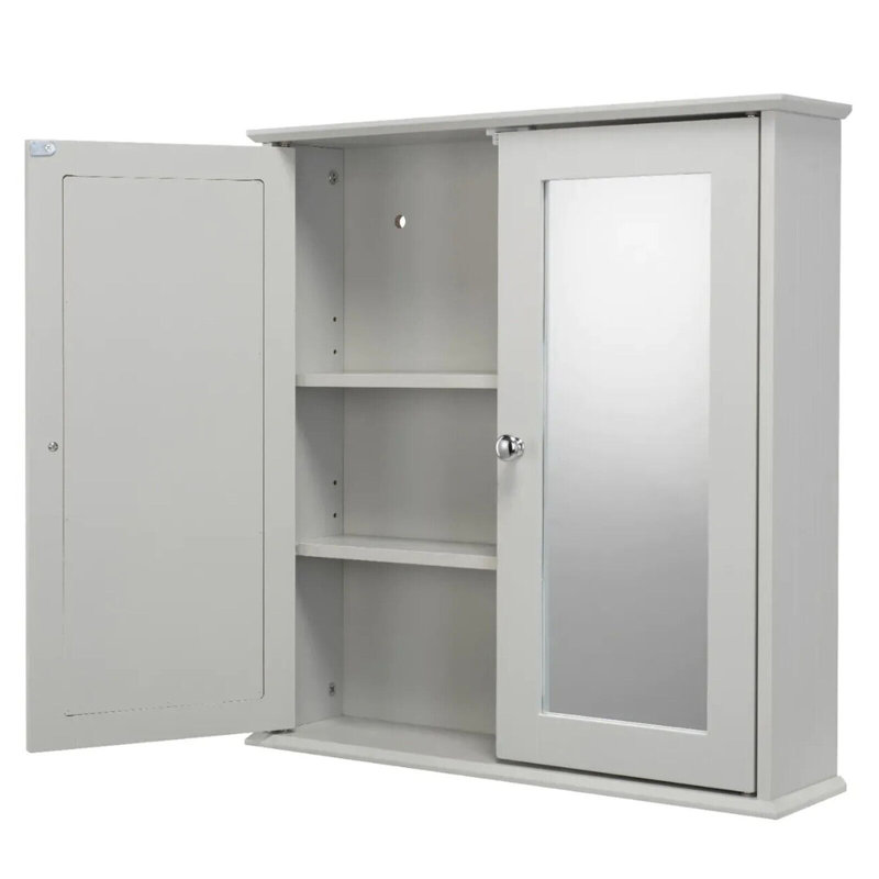 Amuel Solid Wood Wall Bathroom Cabinet